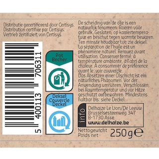 Delhaize | Bio | Beurre | Amande | Bio 250 gr