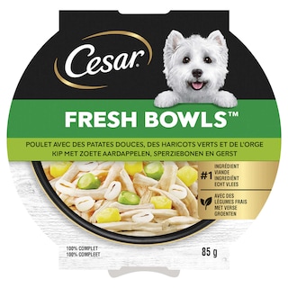 Cesar | Aliment chien | Bowls| Volaille | Riz 