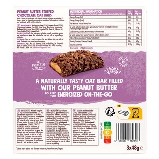 Pip&Nut | Haverreep | Pindakaas | Chocolade 3 x 48 gr