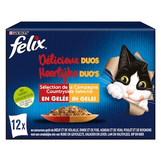 Felix | Kattenvoeding | Duos | Adult| Gelei | Vlees 