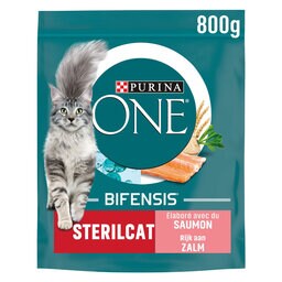 Purina ONE | Bifensis | Aliment Chat | Sterilisé | Croquettes |Saumon 800 gr