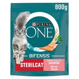 Purina ONE | Bifensis | Aliment Chat | Sterilisé | Croquettes |Saumon 