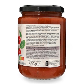 Delhaize | Saus | Tomate | & | Basilque 