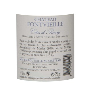 France - Frankrijk | Bordeaux - Côtes de Bourg | Château Fontveille 2015 Rood 