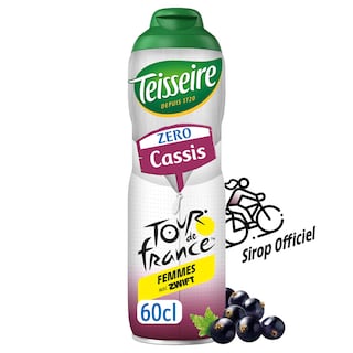 Teisseire | Zéro | Sirop | Cassis | Zéro Sucres 60 cl