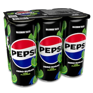 Pepsi | Cola | Zero | Citron vert | Sleek Can 