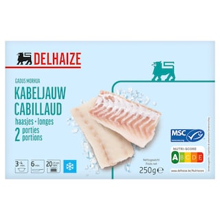 Delhaize | Dos de cabillaud 250 gr