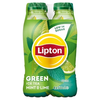 Lipton | Ijsthee | Groene Mnt | Limoen 4 x 50 cl