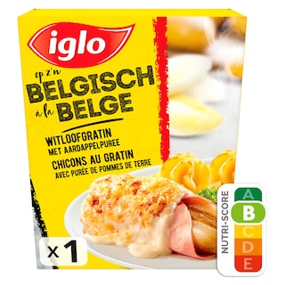 Iglo | A la Belge | Chicons Gratin | Purée de Pommes de Terre 450 gr