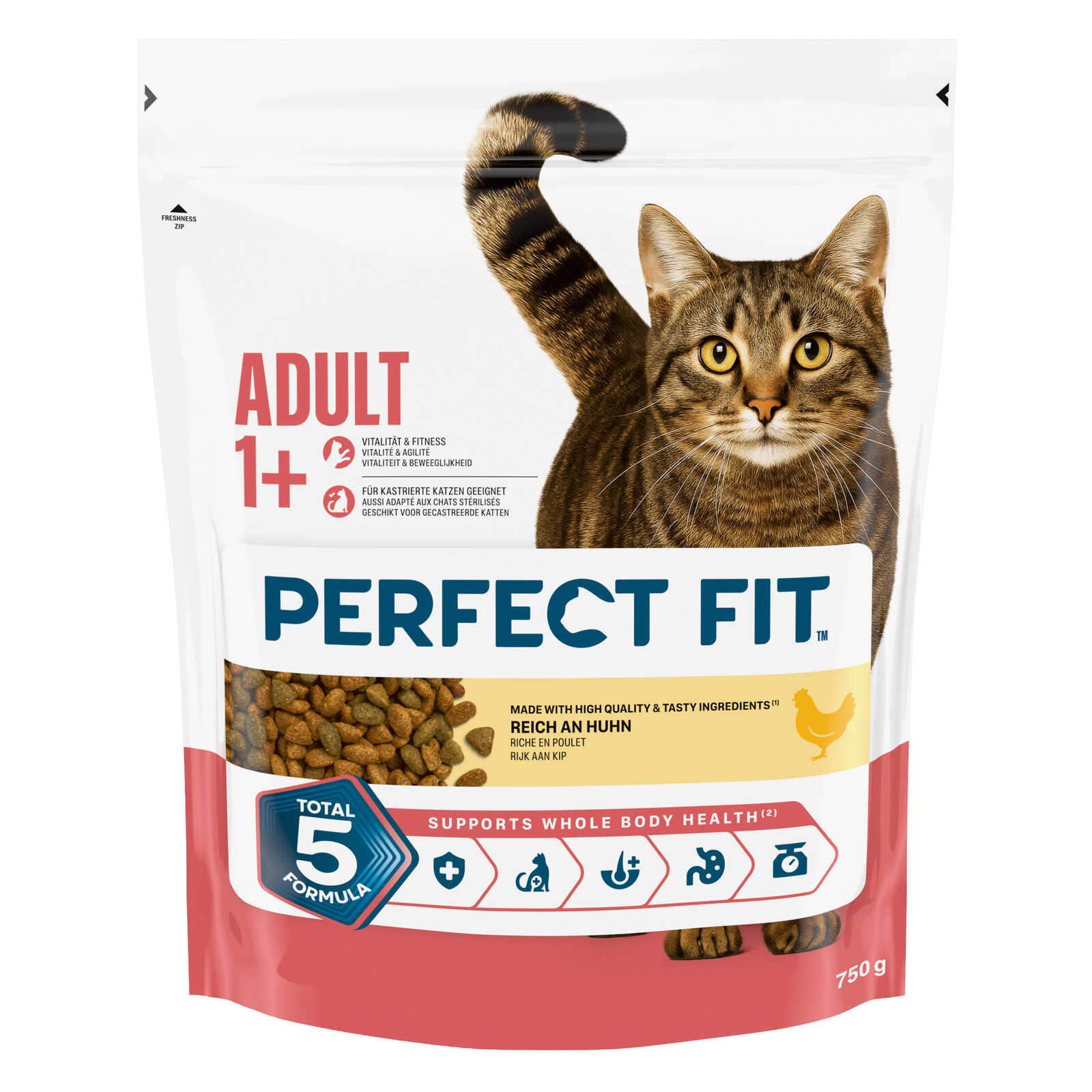 Perfect Fit Kattenvoeding | Brokjes | Adult | Kip