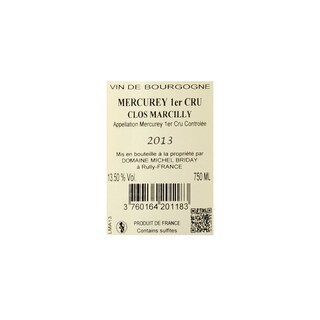 France - Frankrijk | Bourgogne - Côte Chalonnaise | Mercurey 1er Cru Briday 13 Rouge 