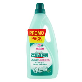 Sanytol | Ontsmettingsmiddel | Vloeren & oppervlakken | 2x1L | Promopack 1+1 