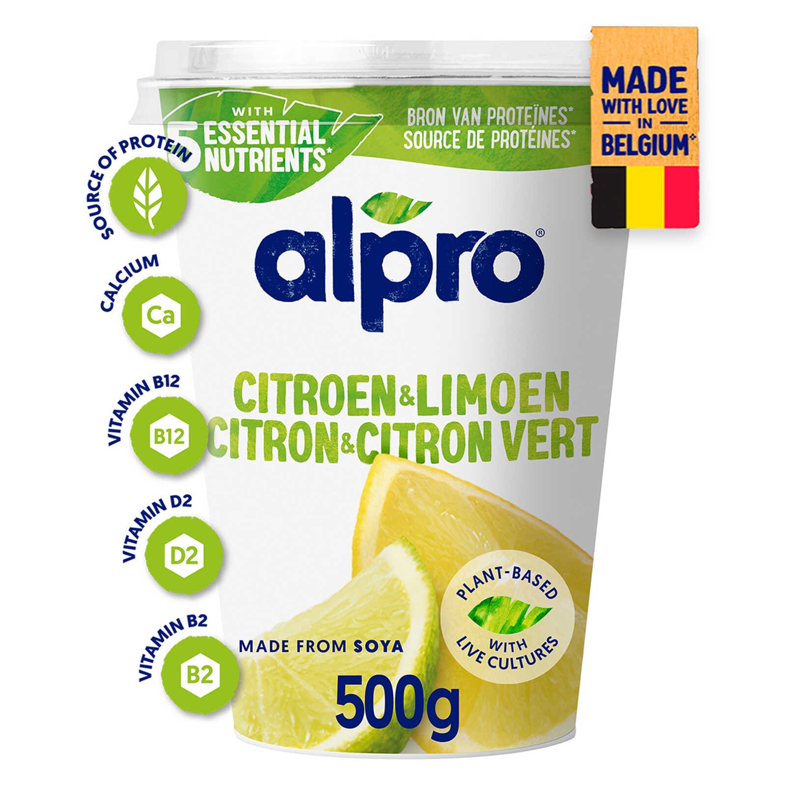 Alpro Citroen-limoen | Plantaardig alternatief voor yoghurt