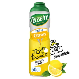 Teisseire | Zéro | Sirop | Citron | Zéro Sucres 