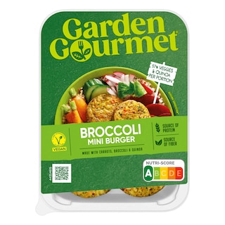 Garden Gourmet | Mini burger | Broccoli & Quinoa | Veggie 198 gr