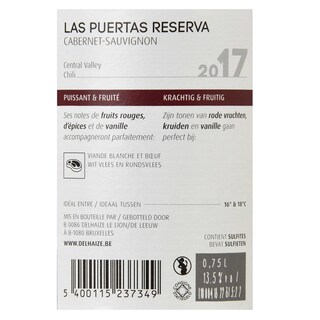 Chili | Central Valley | Las Puertas Reserva Cabernet Sauvignon R 