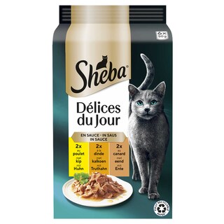 Sheba | Kattenvoeding | Saus | Gevogelte 6 x 50 gr