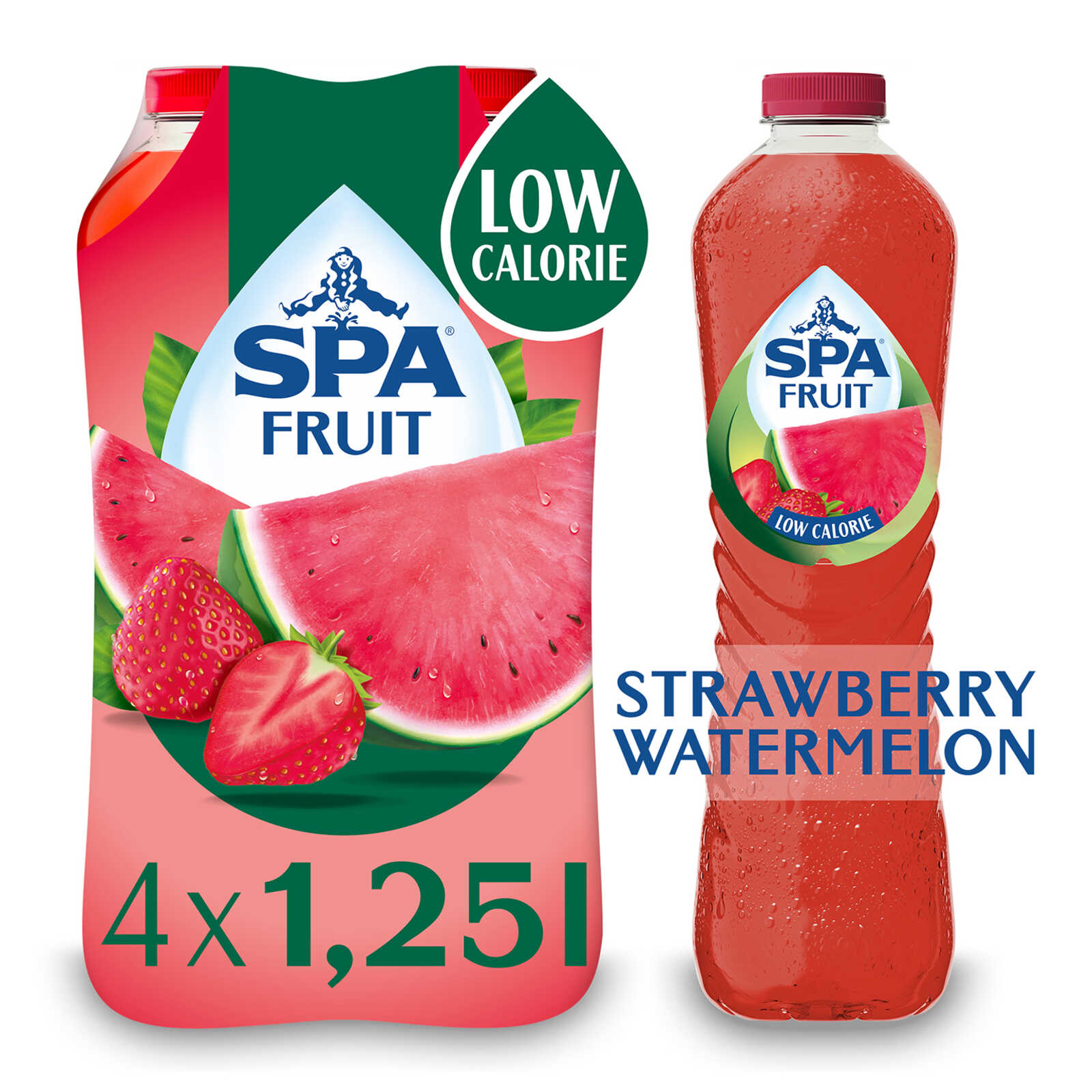 Spa Limonade | Niet Bruisend | Strawberry-Watermelon | PET