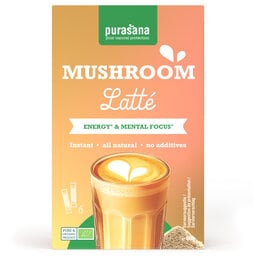 Purasana | Koffie | Mushroom Latte | Poudre | Bio 6 x 10 gr