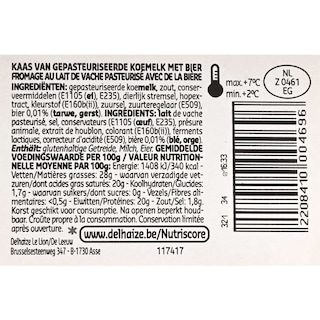 Delhaize | Chimay | Fromage trappiste à la bière 