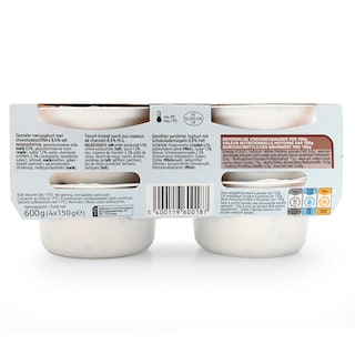Delhaize | Yoghurt | Griekse stijl | Vol | Stracciatella 4 x 150 gr