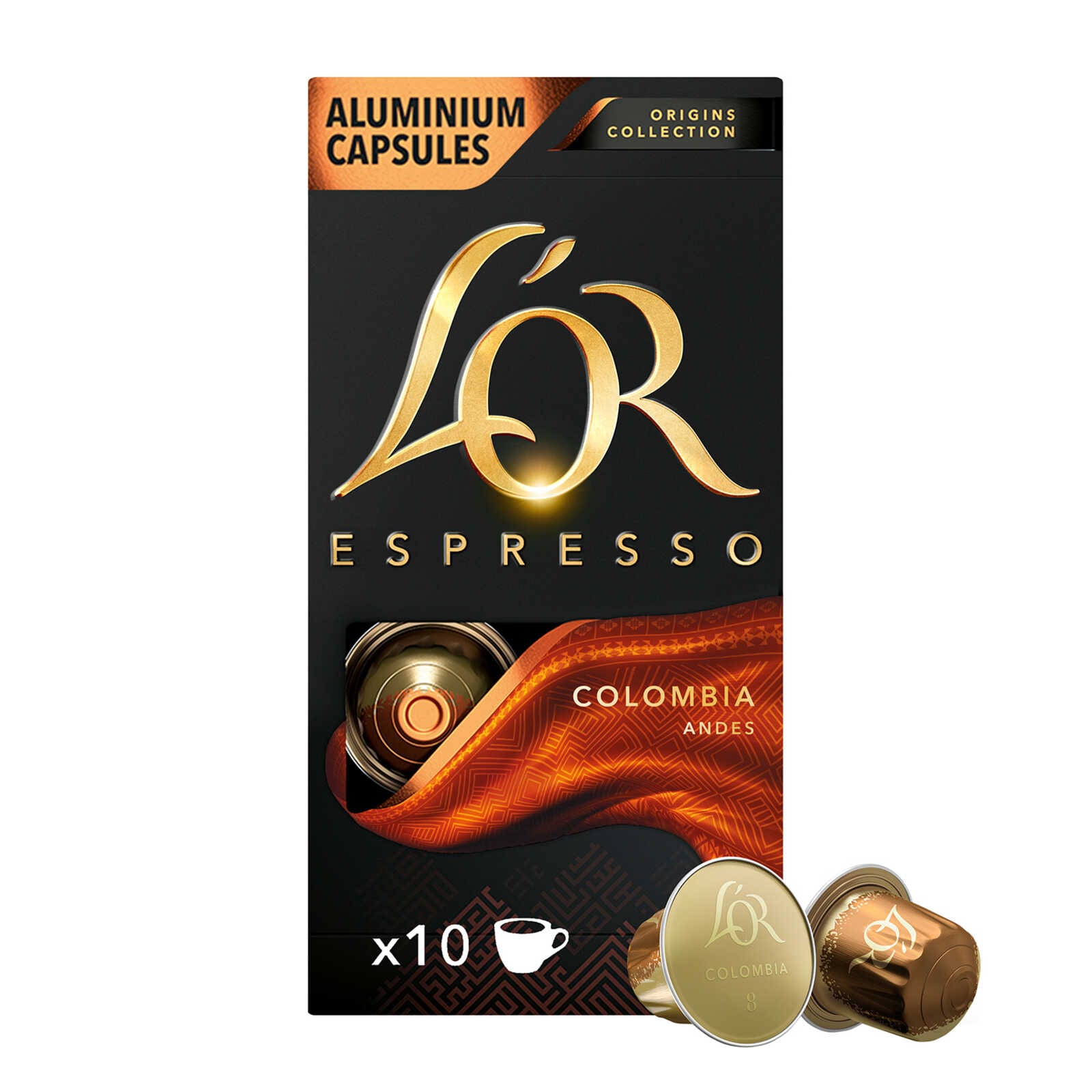 L'Or Koffie | Espresso | Origins Colombia 8 | Caps