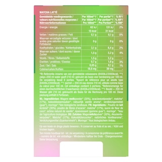 Purasana | Thé | Matcha Latte | Poudre | Bio 6 x 10 gr