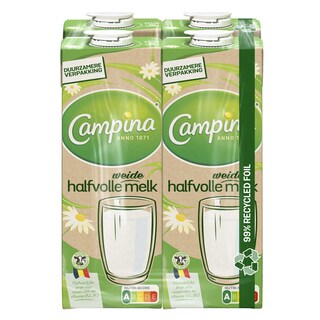 Campina | Lait | Demi-écrémé 4 x 1 l