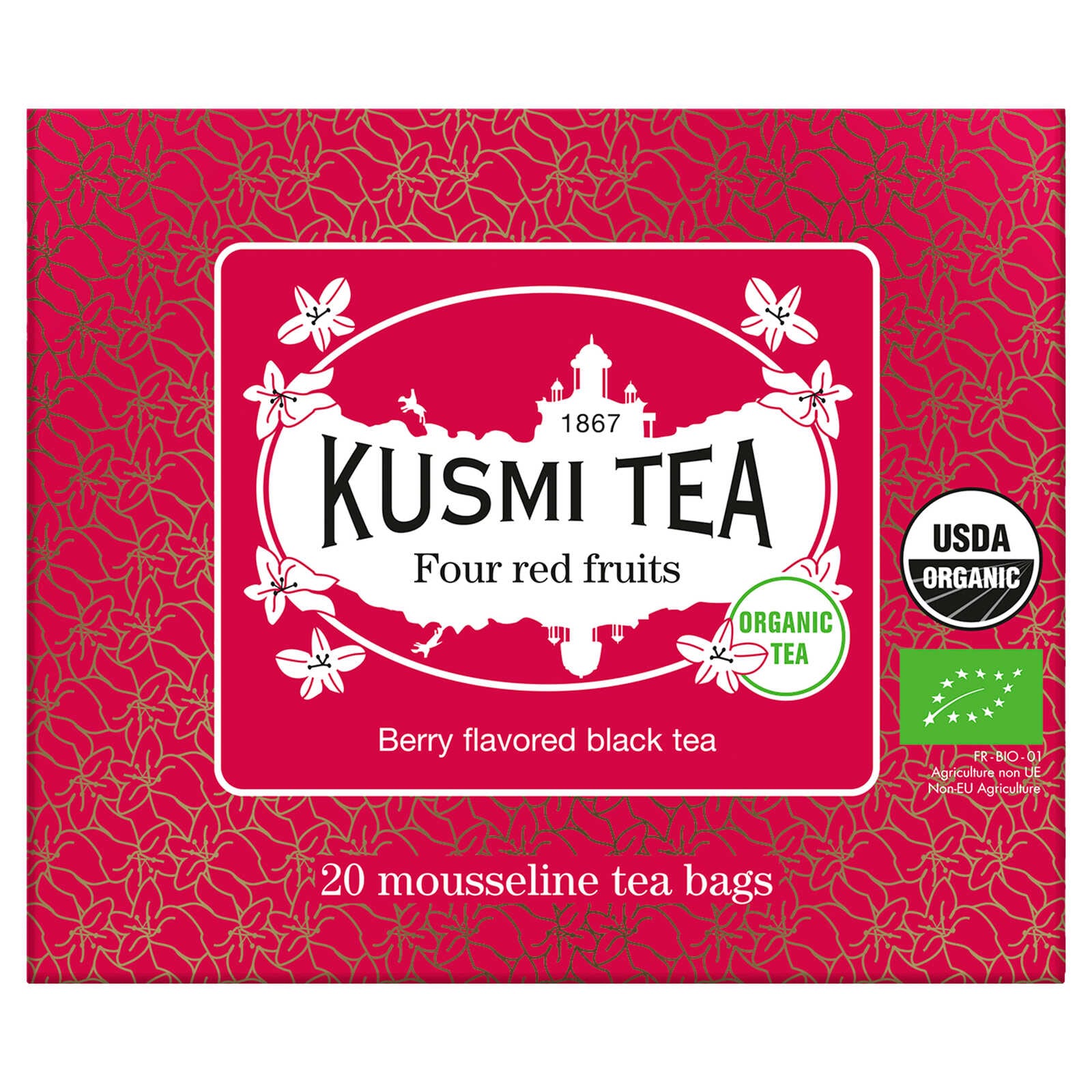 Kusmi Tea Infusie | Vier Rode Vruchten | Bio