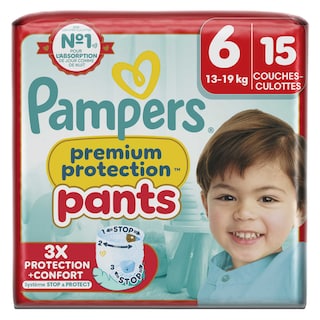 Pampers | Premium Protection Pants | Culottes | Taille 6 15 pc