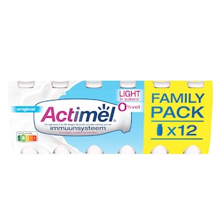 Danone | Actimel | Yaourt à boire | Nature | 12+2 gratuit 