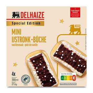 Delhaize | Mini | Buche | Vanille 4 x 9,5 cl