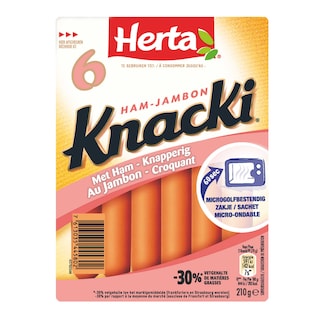 Herta | KNACKI JAMBON -30% MG 210G 