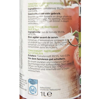Delhaize | Sap | Tomaten | 100% natuurlijk 1 l