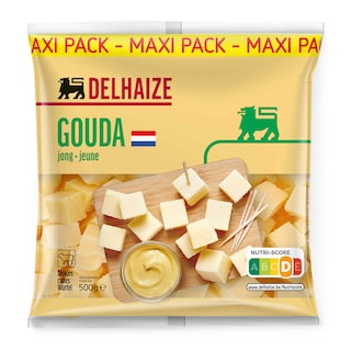 Delhaize | Kaas | Gouda | Jong | Blokjes 