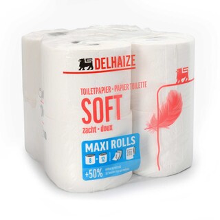 Delhaize | Eco | Papier Toilette | Maxi 8=12 | 4 plis | Eco 8 pc
