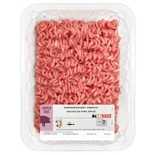 Delhaize | Varkensgehakt | 100% | Gekruid 
