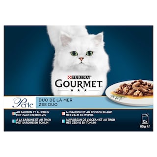 Gourmet | Perle | Aliment Chat | Adulte | Duo de la Mer 