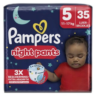 Pampers | Baby Dry Pants | Culottes de Nuit | Taille 5 