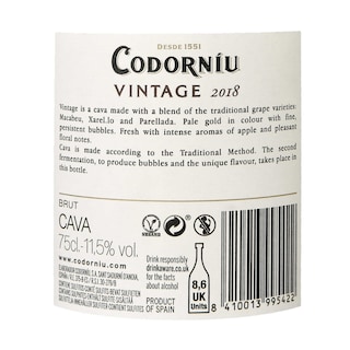 Codorniu | Cava | Vintage | Bio | Brut 75 cl