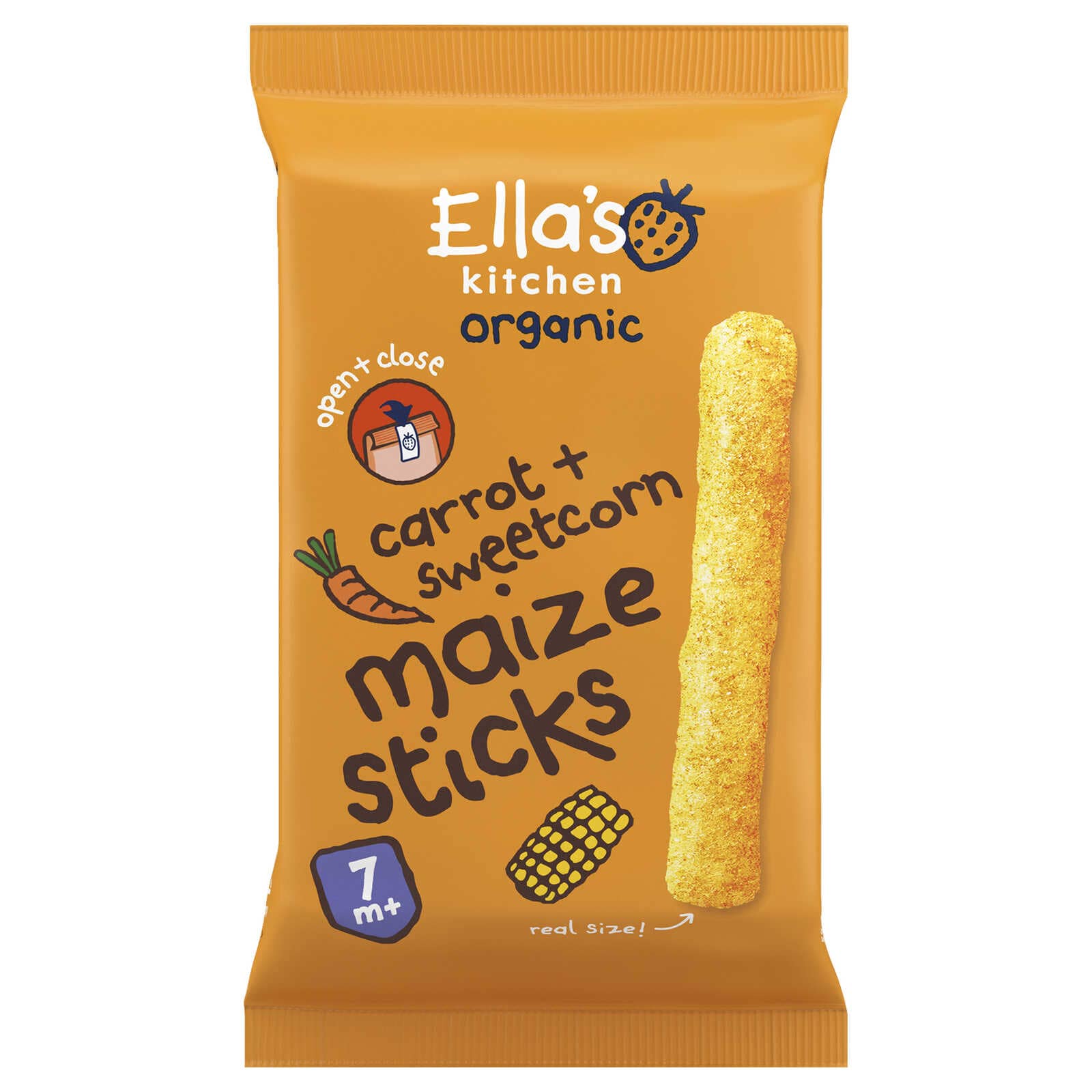 Ella's Kitchen Sticks | Mais en Wortel | 7M | Bio