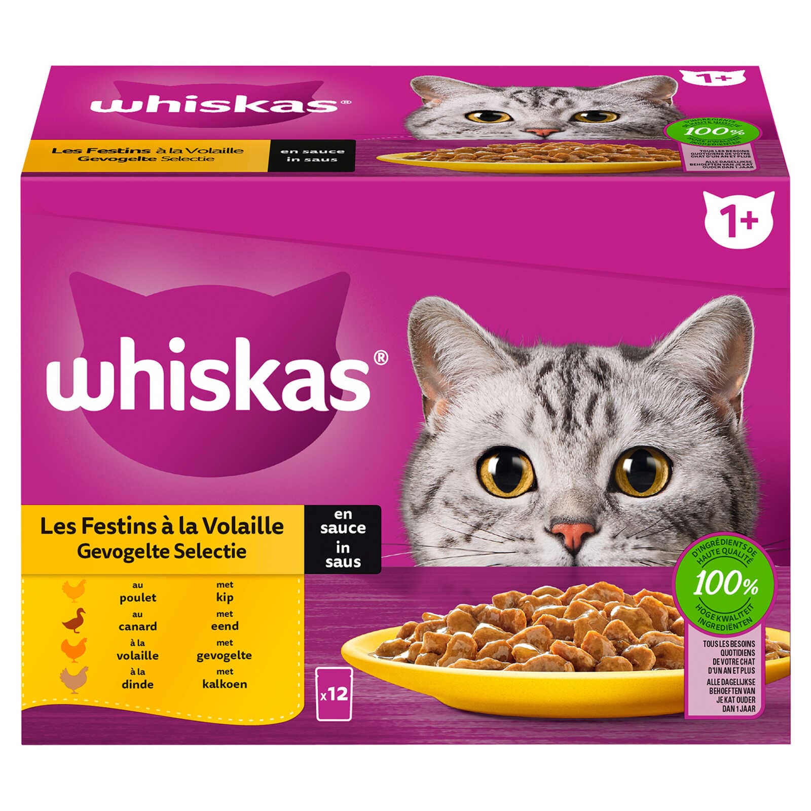Whiskas Kattenvoeding | Saus | Mix vlees