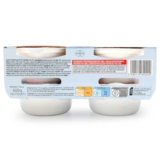 Delhaize | Yoghurt | Griekse stijl | Vol | Aardbei 4 x 150 gr