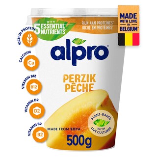 Alpro | Pêche | Alternative | Végétale | Yaourt 500 gr