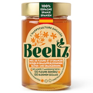 Beeliz | Honing | Vloeibaar | Oranjebloesem 250 gr