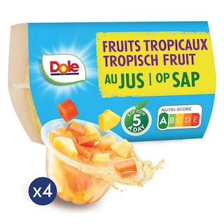 Dole | Fruits | Tropicaux | Jus | Cups 