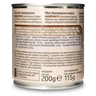 Delhaize | Champignons | Hele | Mini 115 gr