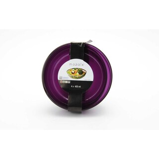 Mozaïk | Bol | Plastique | Aubergine | 400 ml 