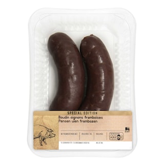 Delhaize | Boudins | Noir | Oignon-Framboise 