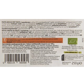 Delhaize | Bio | Pâte fraiche | Pesto basilic | Bio 250 gr